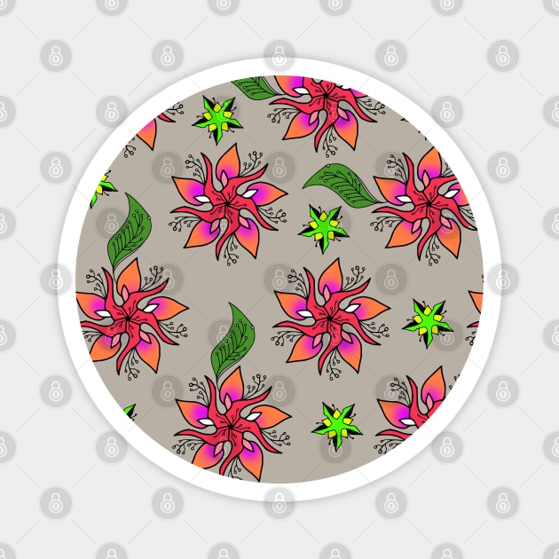 Floral Pattern 4 Magnet by jen28